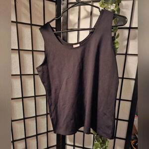 Chico's Travelers Black No Wrinkle Tank Top Size 2